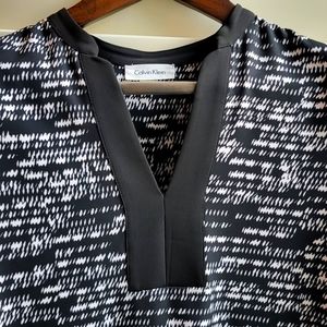 Calvin Klein tunic dress Geometric Balck and White - Size 4